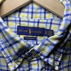 Ralph Lauren Shirt Mens XLarge Plaid Long Sleeve Button Up Preppy Classic Pony